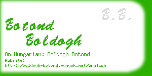 botond boldogh business card